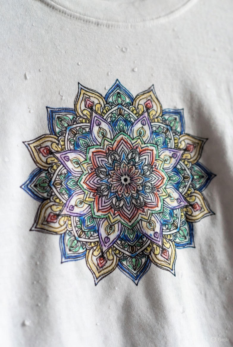 DTF-Druck auf weißem Hoodie